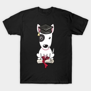 Funny Bull Terrier is graduating T-Shirt